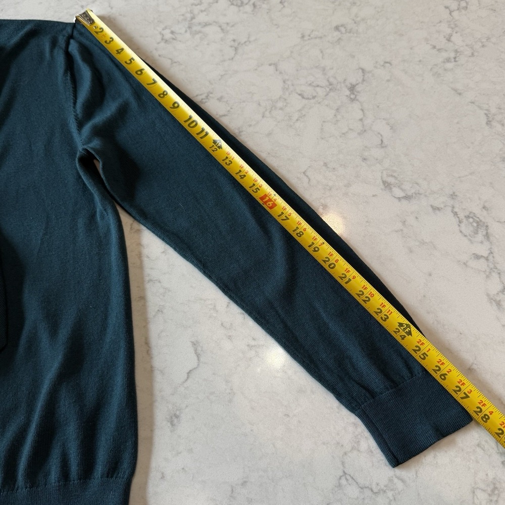 Bonobos Sweater Men's L Slim Fit Crewneck 100% Merino Wool Pine Green - Picture 8 of 8